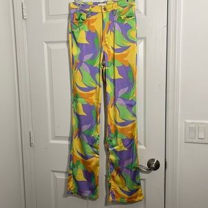 Danielle Bernstein by WeWoreWhat Colorful Pants.